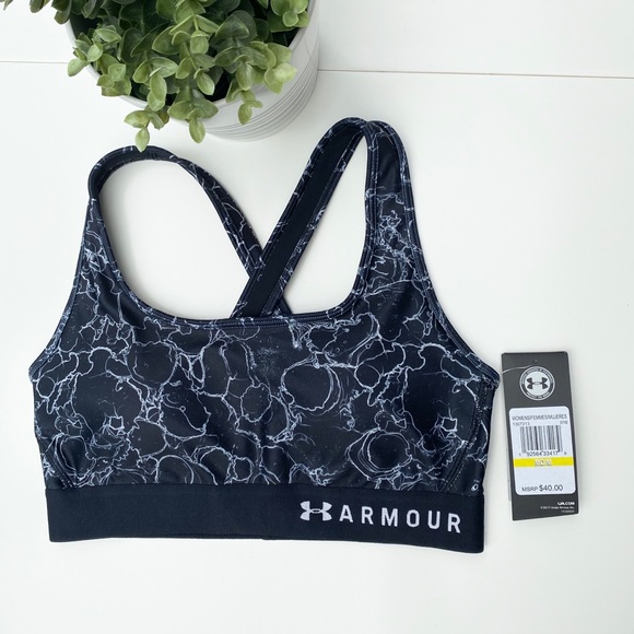 Under Armour Other - Under Armour Mid Crossback Print Sports Bra